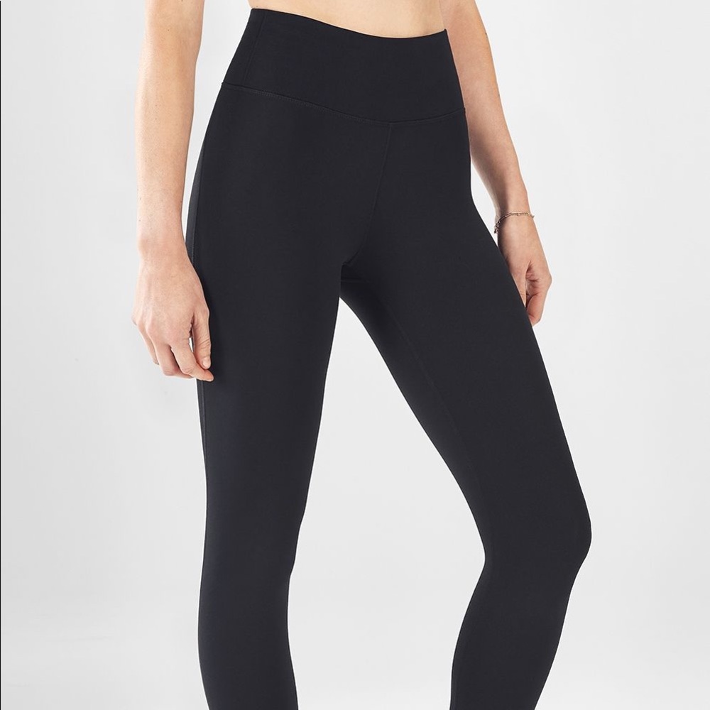 Fabletics Black High-Waisted Solid Powerhold 7/8